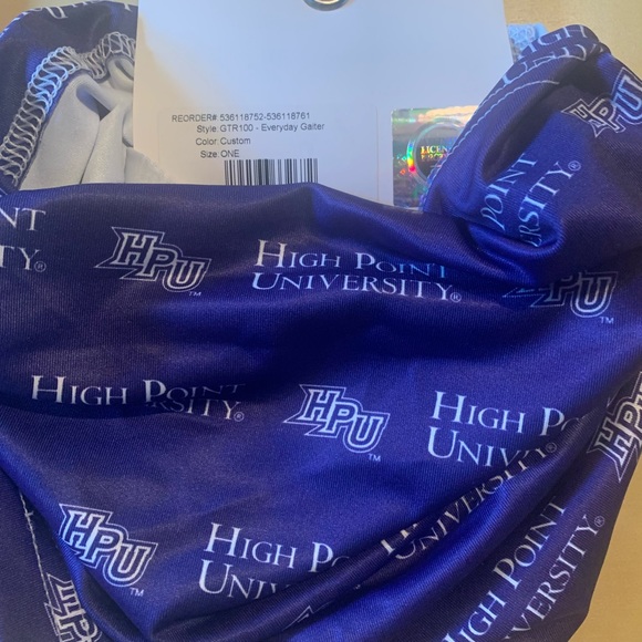 High Point University HPU Neck Gaiter. Set of 2 - Picture 3 of 4
